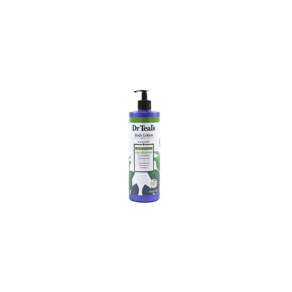 Dr Teal's Moisture + Rejuvenating Eucalyptus & Spearmint 18 Oz Body Lotion