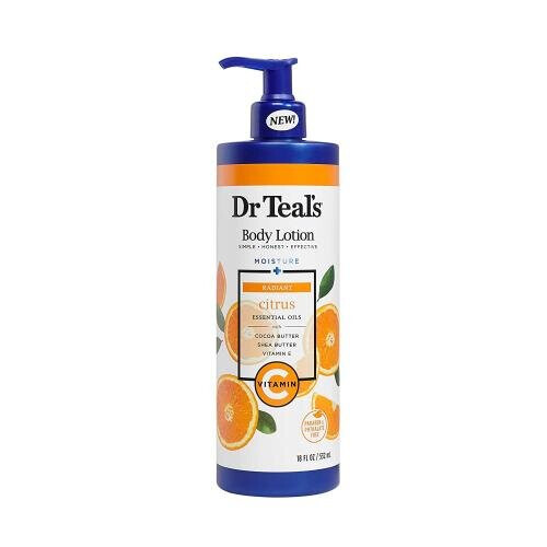Dr. Teal's, Lotion pour le Corps, Hydratation + Éclat, Agrumes, 18 fl oz (532 ml)