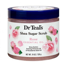 Dr. Teal's, Gommage Sucre au Karité, Huile Essentielle de Rose, 19 oz (538 g)