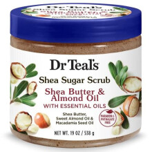 Dr. Teal's, Gommage Sucre au Karité, Beurre de Karité & Huile d'Amande avec Huiles Essentielles, 19 oz (538 g)