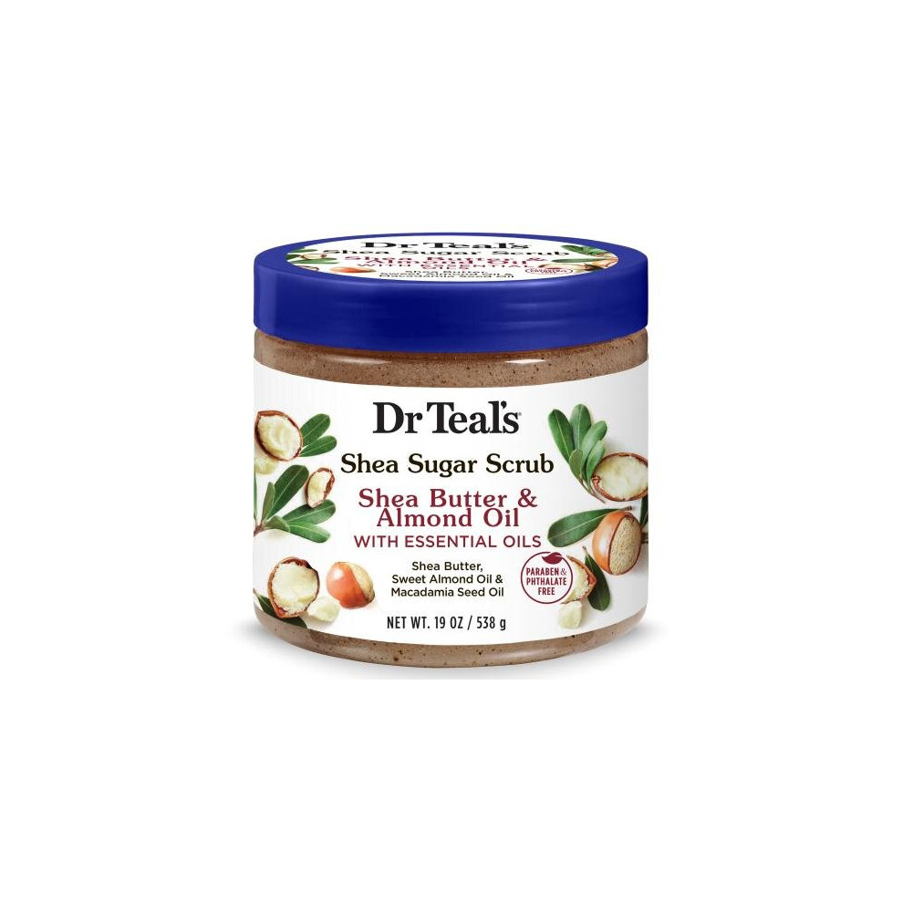 Dr Teal's Shea Butter & Almond Oil With Essential Oils 19 Oz Shea Sugar Scrub