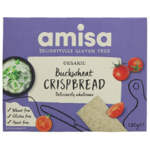 Amisa Crispbread - Buckwheat W/grain 120g ( Pack of 12 )