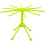 Collapsible Pasta Drying Rack - Plastic Rack Dryer (Green) 3
