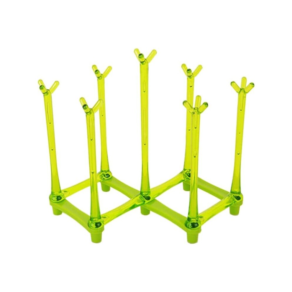 Gopatriot Memory Expandable Drying Rack Portable Bottle Drying Rack For Reusable Bags (Green)
