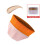 2 flat head hexagonal face blush foundation brushes with protective case 4