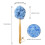 Loofah shower back scrubber with handle for shower sponge (blue) 5