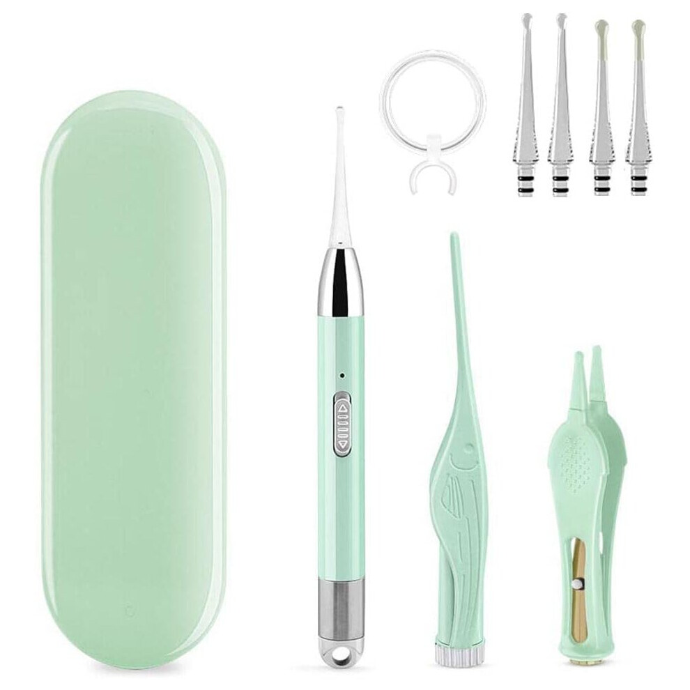 Gopatriot Memory Light/Green Ear Wax Removal Tool Set Of 3 With (Green)