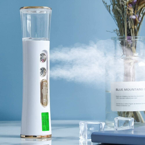 Handheld Nano Spray, Dual Portable Mini Face Steamer 30ml 2