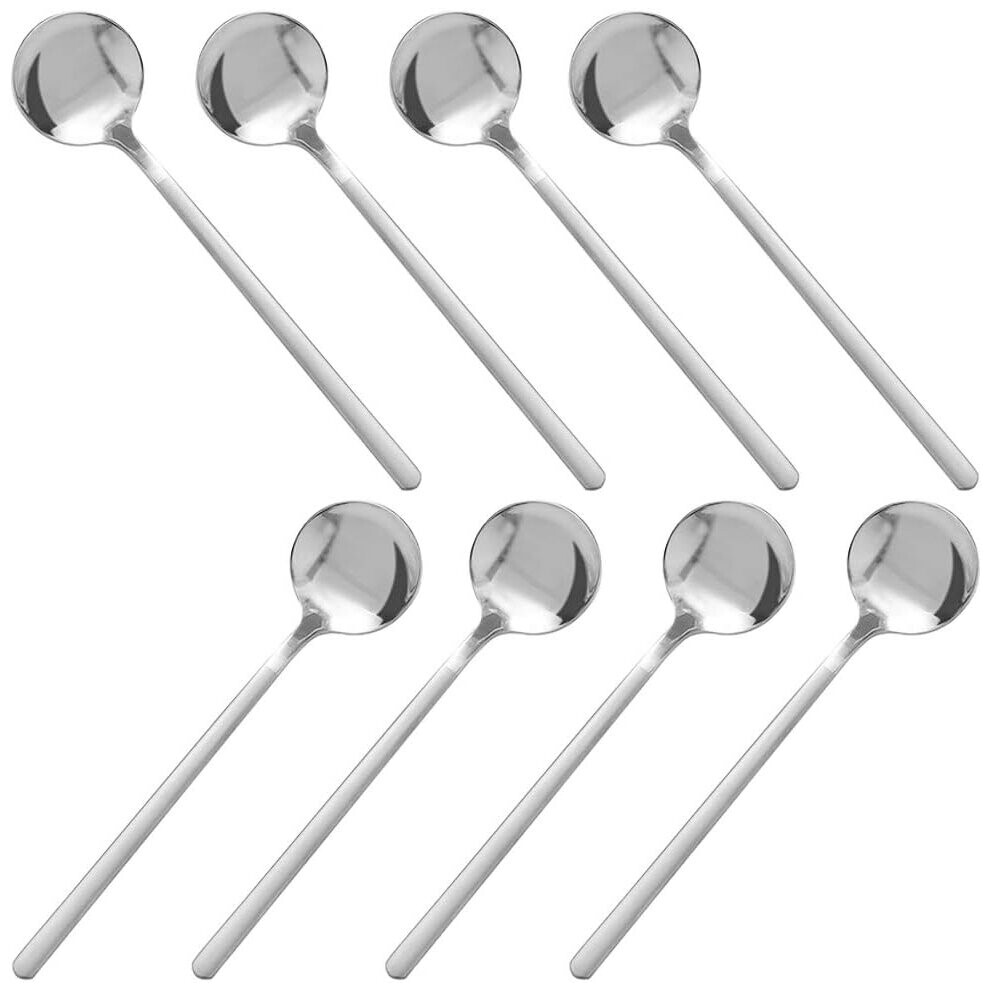 8-Pack, Stainless Steel Espresso Spoons, Mini Teaspoon Set, 5.3