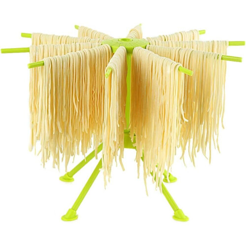 Collapsible Pasta Drying Rack - Plastic Rack Dryer (Green)
