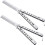 2-Pack Butterfly Comb Stainless Steel Folding Comb Styling Tool (Silver) 2