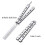 2-Pack Butterfly Comb Stainless Steel Folding Comb Styling Tool (Silver) 3
