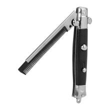 Switchblade Comb, Men's Spring Pocket Oiled Hair Comb Foldable