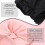 2 Pack Shower Caps Adjustable Bow Shower Caps Reusable (Pink, Black) 3
