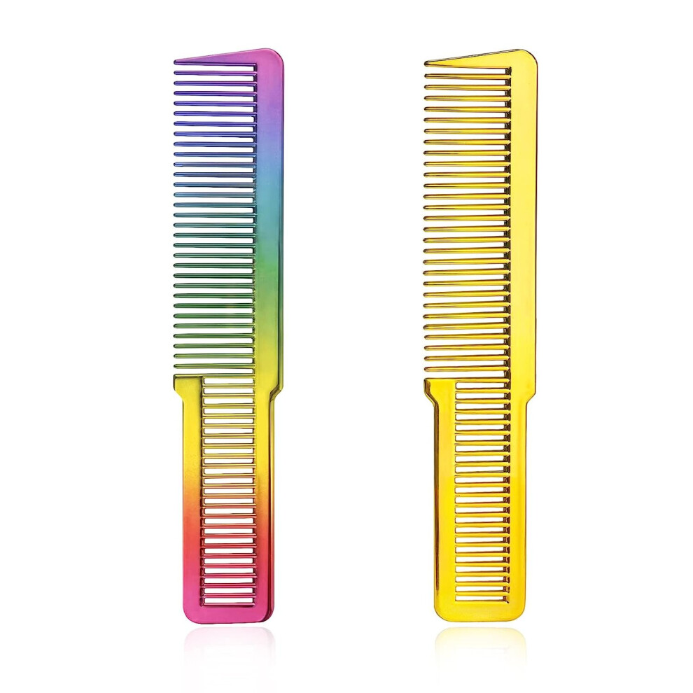 Gopatriot Memory 2-Pack Hair Clippers Combs, Anti-Static Hair Combs Heat Resistant Fine Tooth Styling Comb