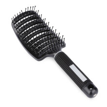 Hair Dryer Brush, Thick Long Curly Paddle Hair Detangling Massage Brush for Women (Black)