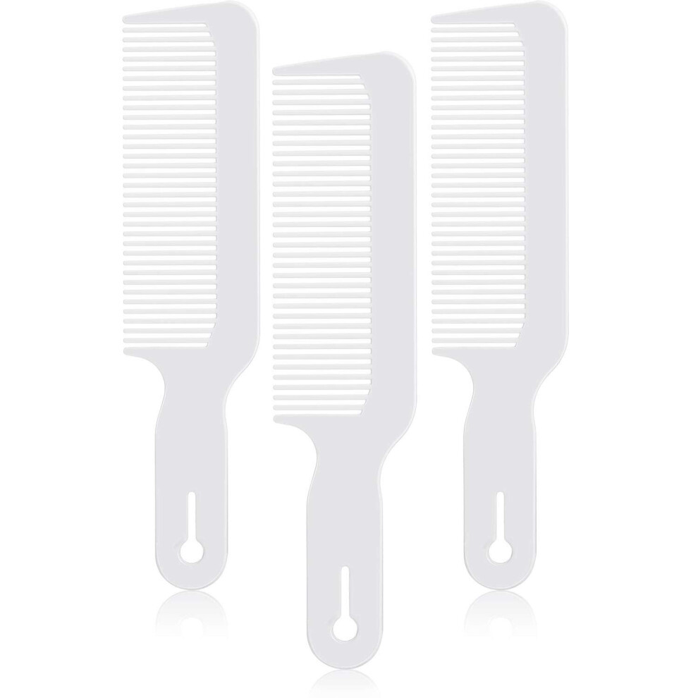Gopatriot Memory 3 Flat-Top Haircut Combs For Flat-Top Haircuts (White)