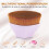 3 foundation petal-shaped kabuki brushes with portable dust case (light pink) 6