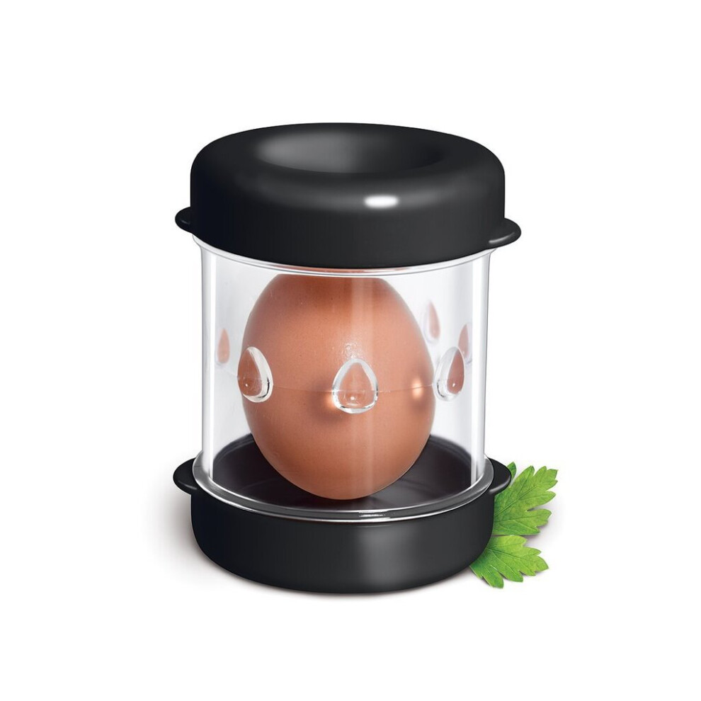 Boiled Egg Peeler Hand Crank Automatic Egg Peeler Kitchen Gadget (Black)