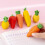 8 pack of fruit food erasers Educational fun erasers 3