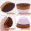 3 foundation petal-shaped kabuki brushes with portable dust case (light pink) 4