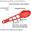 Nonstick Spaghetti Fork Slotted Spoon Food Strainer with Spaghetti Measuring Tool 5