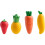 4 Pack Cute Fruit Erasers, Big Erasers Mango Pineapple Strawberry Carrot Shaped Erasers 1