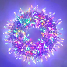 75.45ft 200 LED Retractable Colorful Easter Lights Indoor Outdoor Lights, 8 Modes (Multicolor)