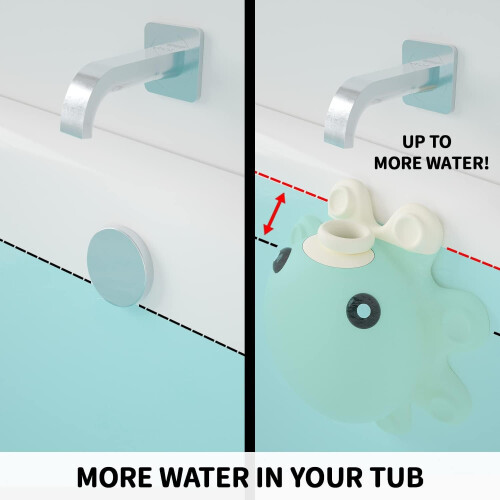 Tub Overflow Cover Bathroom Spa Accessories (Silicone, Cream) 2