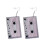 Cassette Tape Dangle Cute Pretty Earrings (Light Pink) 1