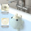 Tub Overflow Cover Bathroom Spa Accessories (Silicone, Cream) 6