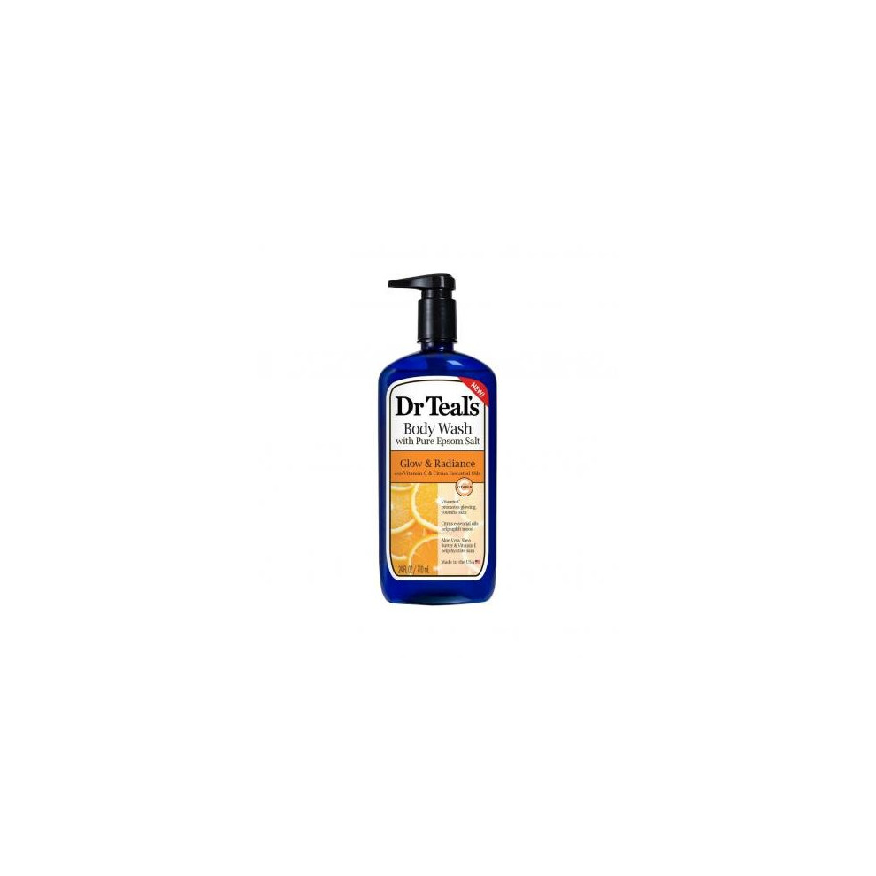 Dr Teal's Glow & Radiance With Vitamin C & Citrus Essential Oils 24 Oz Body Wash