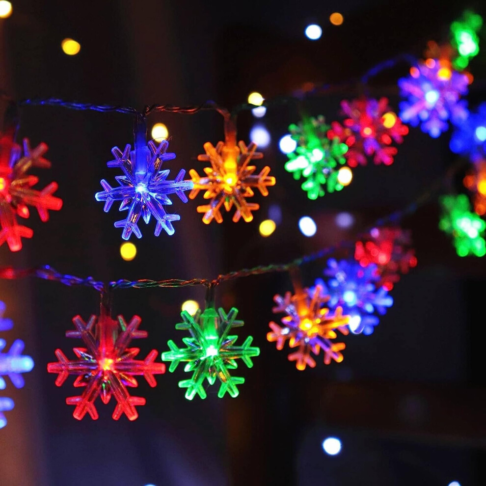 Battery operated colored christmas lights discount