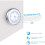 Motion Sensor Light, Cordless Battery Operated LED Night Light (Silver - White Light - 6 Pack) 3