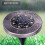 Solar Ground Lights 4-Pack, 8 LED Solar Powered Disc Lights (White) 4