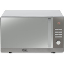 BLACK+DECKER BXMZ24038GB 3-in-1 Combination Microwave, 900W, 30 Litre, with Stainless Steel Interior