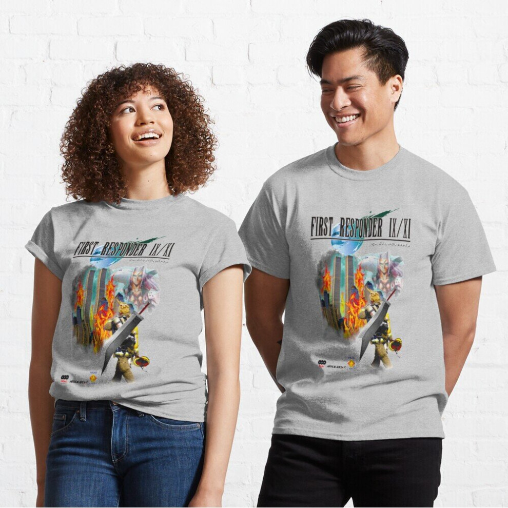 Mens Womens T-shirt final fantasy first responder  Youth Toddler Short Sleeve Tee Tops Boys