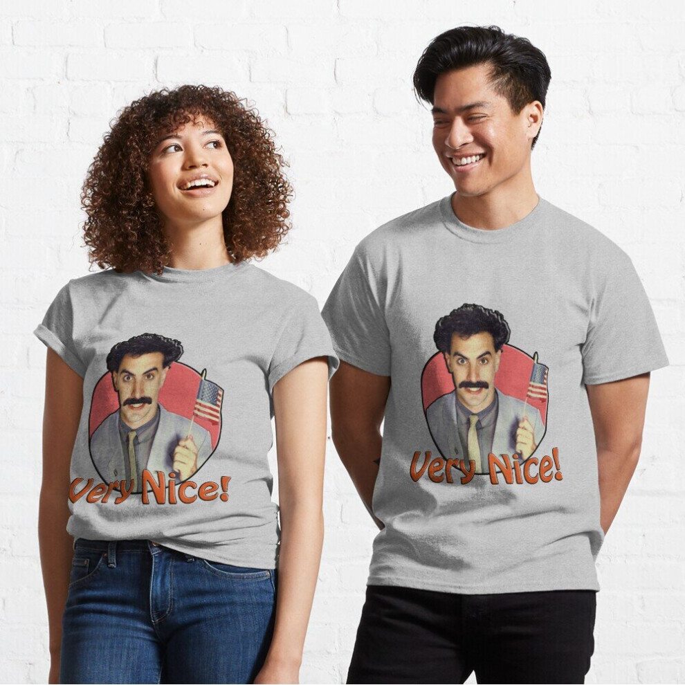 Mens Womens T-shirt Borat, Very Nice! Youth Toddler Short Sleeve Tee Tops Boys