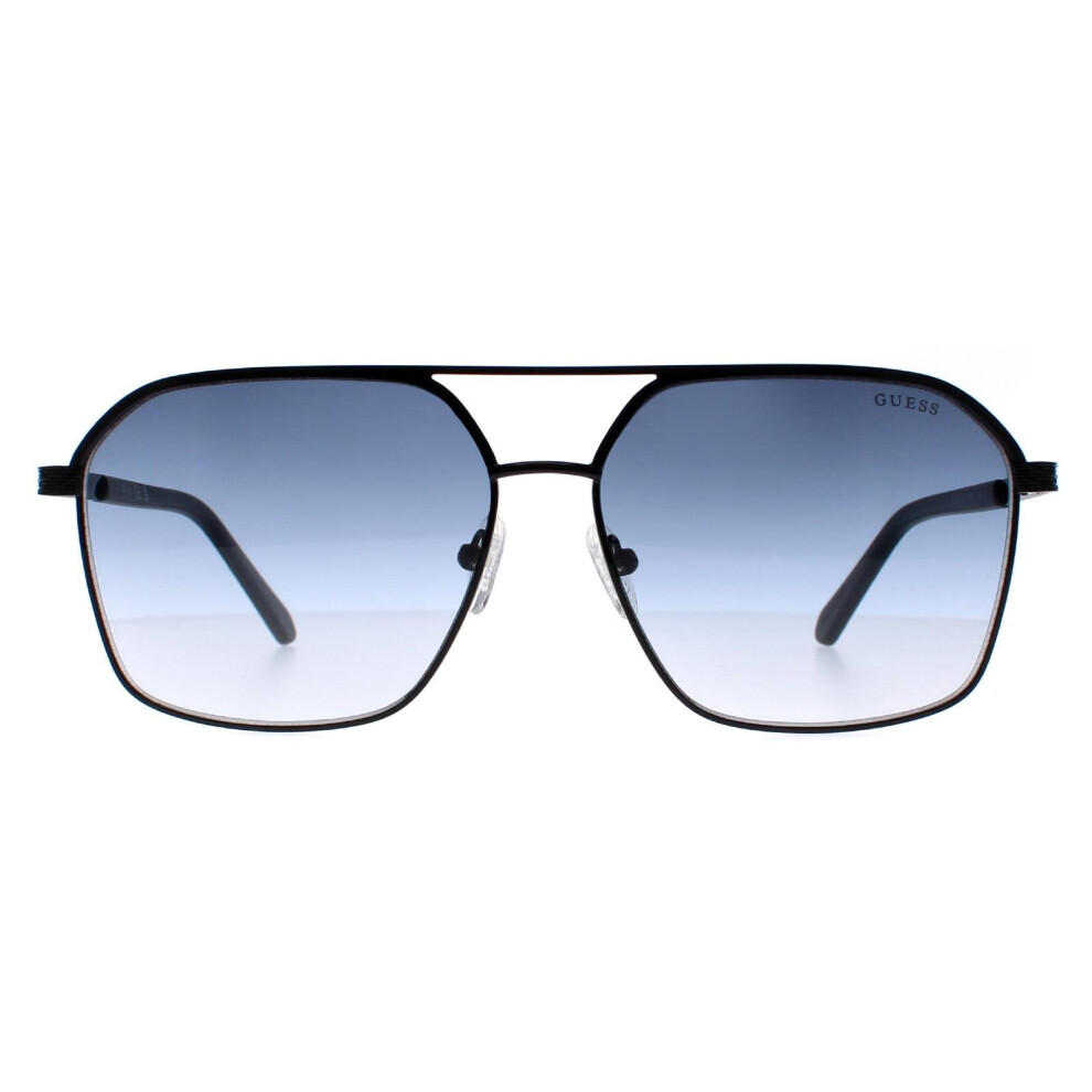 Aviator Black Blue Gradient Mirrored GF5081