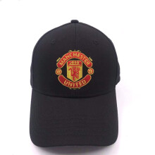 (Black) Manchester United football team embroidered peaked baseball cap|sports sunhat