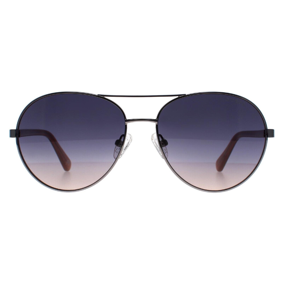 Aviator Shiny Light Nickeltin Blue Gradient GU5213