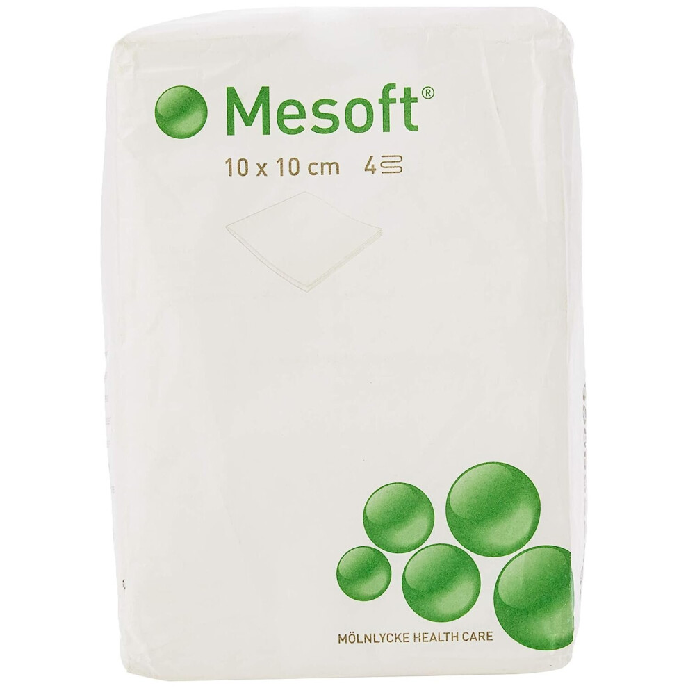 Mesoft ME156315 Non Sterile Swabs, 10 cm x 10 cm