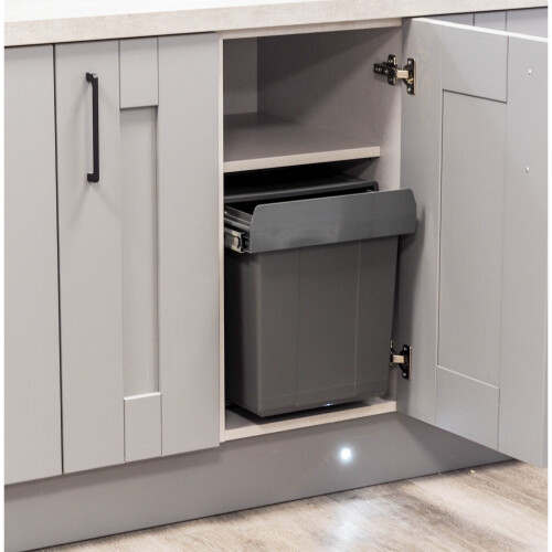 40 Litre Pull Out Under Counter Kitchen Waste Recycling Bin for 400mm 2