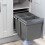 40 Litre Pull Out Under Counter Kitchen Waste Recycling Bin for 400mm 1