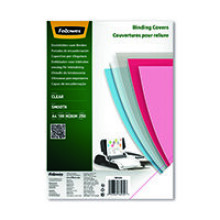 Fellowes Bndg Covers 250m PET Pk100