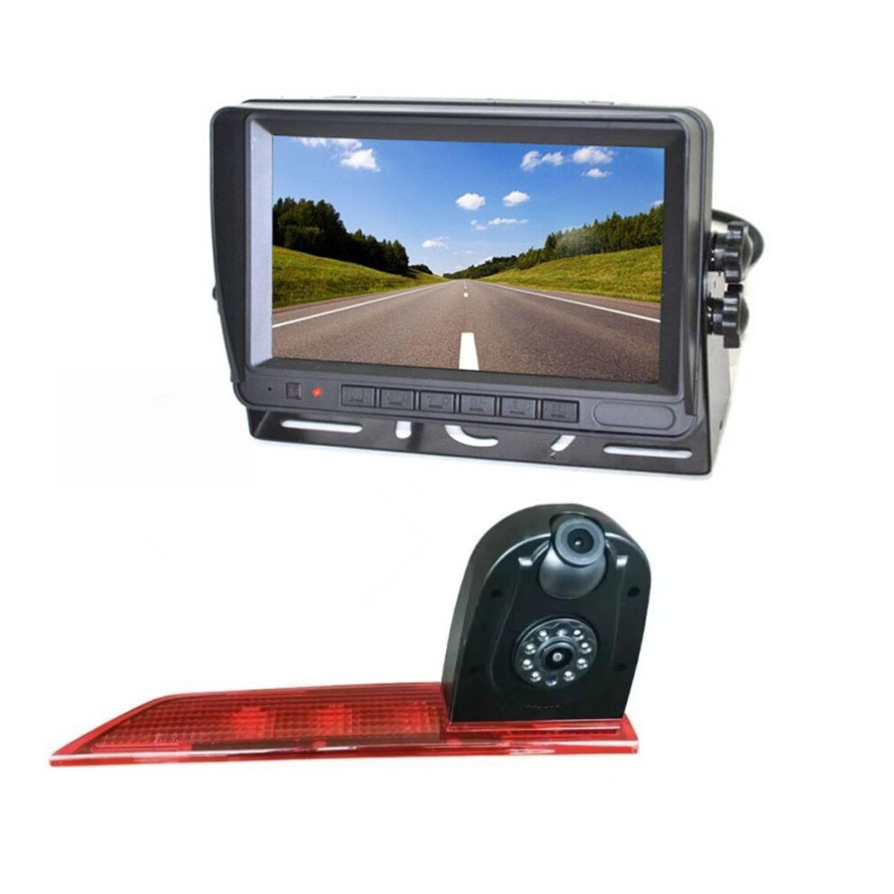 Vardsafe Dual Lens Parking Reverse Backup Camera & 7'' Rear Stand Alone Monitor For Ford Transit Custom / Ford Tourneo Custom Light 716963557283