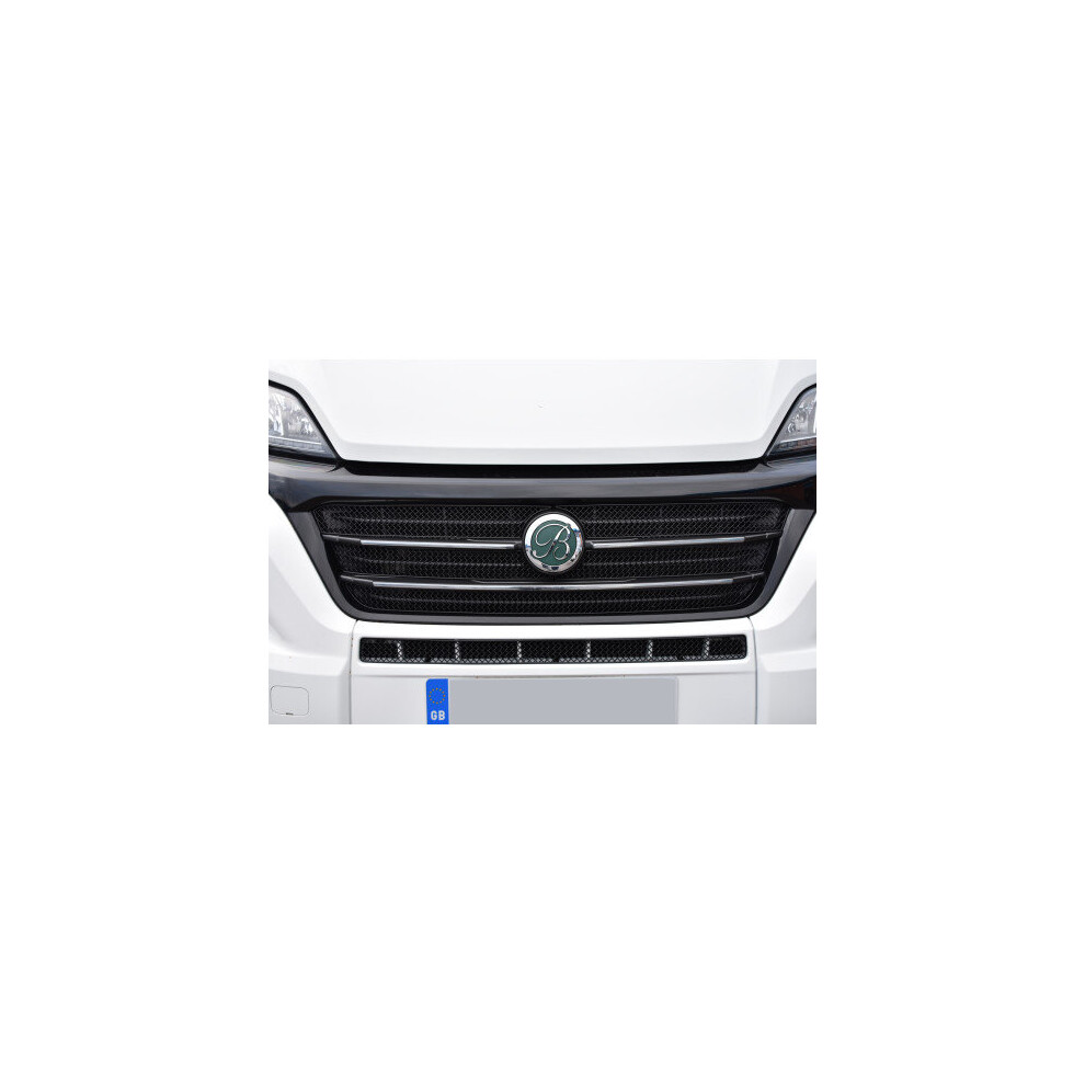 (Black) Fiat Ducato 3Rd Gen Facelift - Front Grille Set (2014 - ) Black 5060468072969