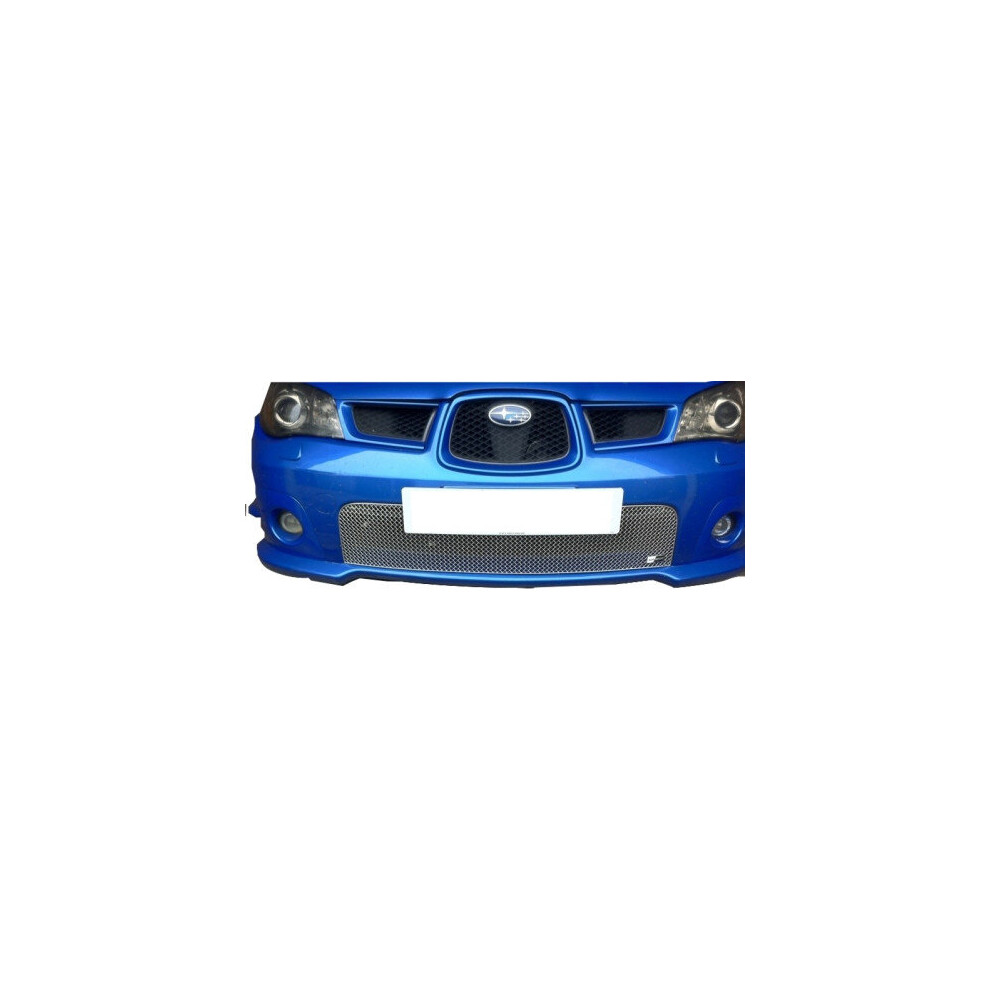 (Silver) Subaru Impreza Hawkeye - Front Grille Set With Full Lower Grille (2006 To 2007) Silver 5060448593644