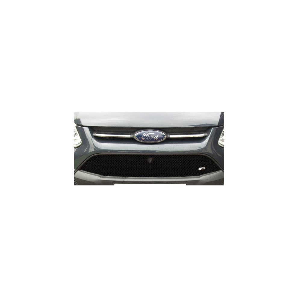 (Black) Ford Transit Custom - Upper Grille (2013 - 2018) Black 5060448595334