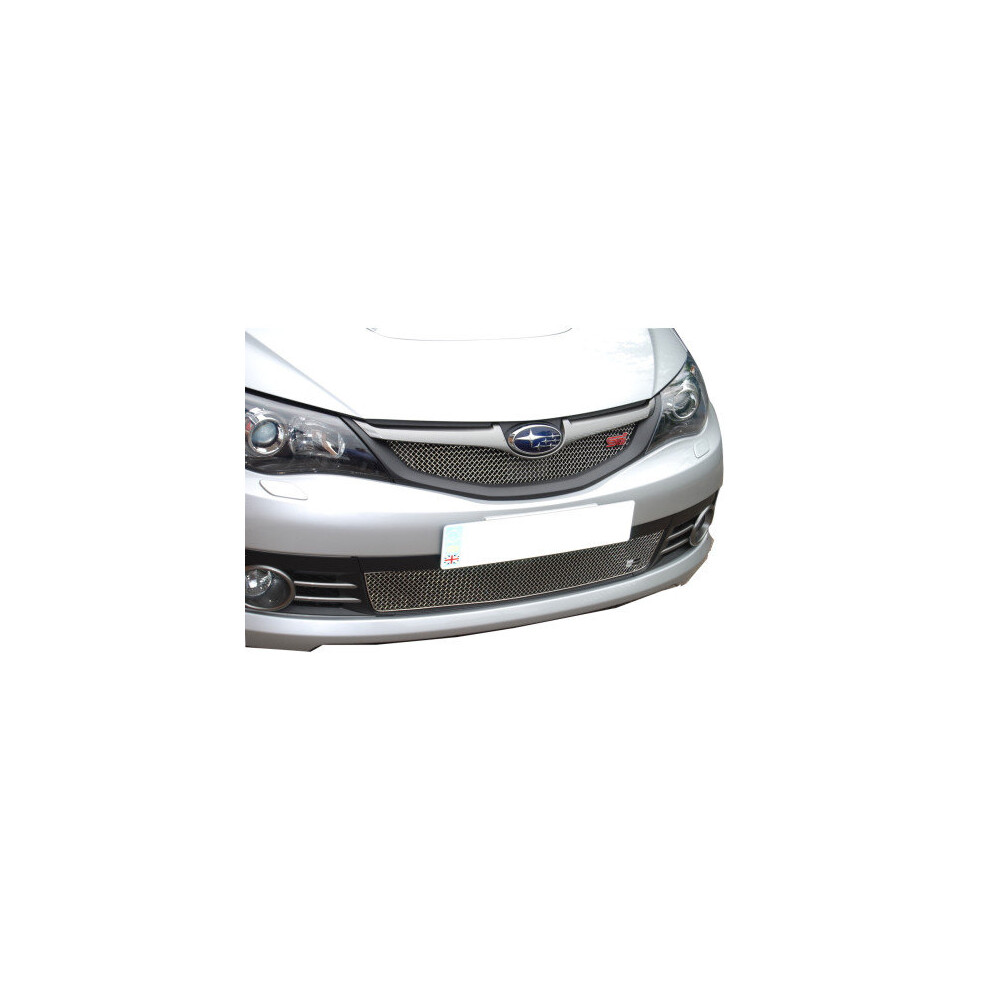 (Silver) Subaru Impreza Sti 2008 My - Full Grille Set (2008 To 2010) Silver 5060448593699